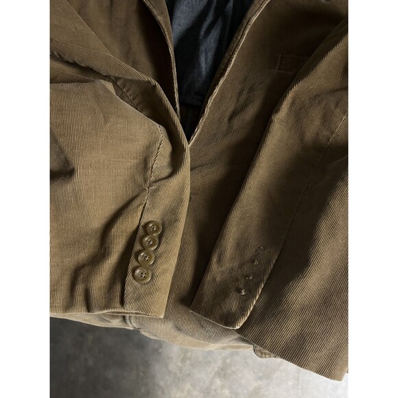 J. Crew Corduroy Blazer Mens L Camel Brown Two-Button Heritage Dapper Academia - Picture 8 of 10